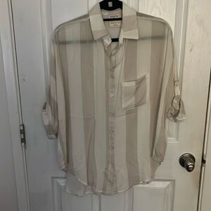 Oversized button up blouse